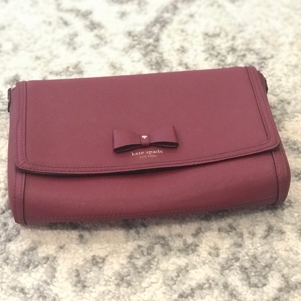 Kate spade burgundy cross body bag